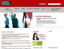 Tablet Screenshot of cluster-ebusiness.com